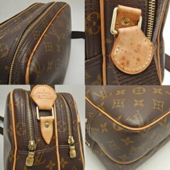 Louis Vuitton Monogram Reporter Shoulder Bag Brown - Picture 8 of 10